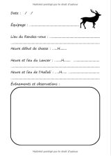 Mon carnet de vénerie : carnet de chasse pour passionnés de chasse à courre - 100 pages Format A4