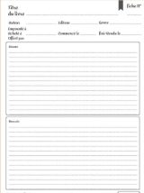 Mon carnet de lecture : Mes lectures - carnet de lecture - Journal de bord - 100 fiches de lecture - 109 pages - 18 x 25 cm
