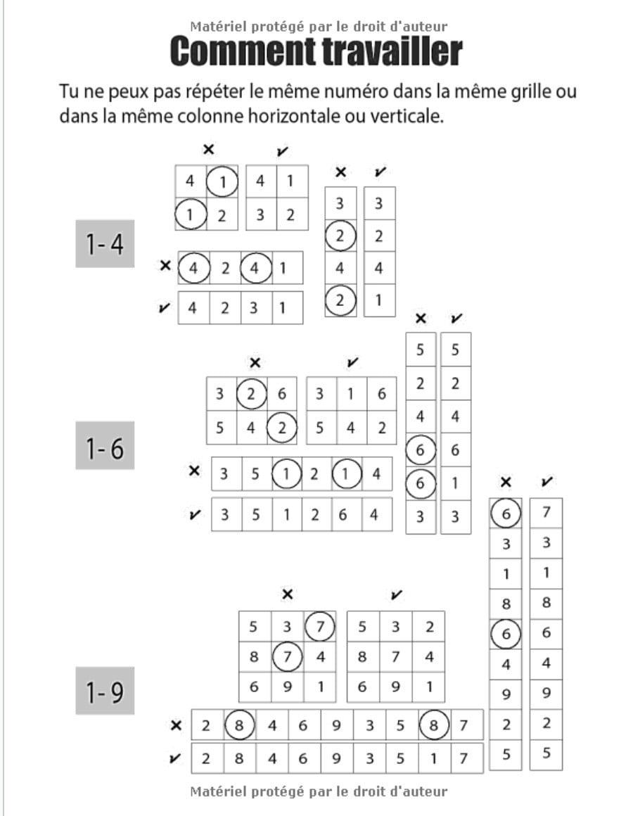 Sudoku pour les enfants 6 ans : 340 puzzles Sudoku faciles pour enfants et débutants - 136 pages Format 21,5 x 28 cm