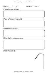 Carnet de pêche à la carpe - carnet de note spécialement conçu pour la carpe / pêche de nuit / pêche au coup / étang - 103 pages Format 14 x 21,5 cm