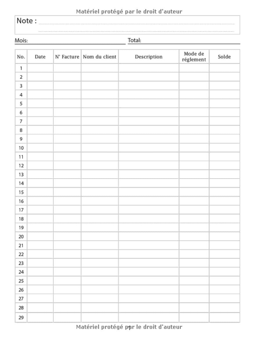 livre des recettes auto entrepreneur : cahier de compte - Livre de compte auto entrepreneur I 120 page A4