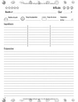Mes Recettes De Pâtisserie : Cahier à Compléter pour 52 Recettes - Livre de Cuisine Personnalisé à écrire - 110 pages Format 21 x 29,7 cm
