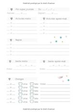 CAHIER DE LIAISON NOUNOU - 100 Jours d'accueil : Carnet de liaison parents/nounou GRAND FORMAT - 201 pages Format 18 x 25 cm