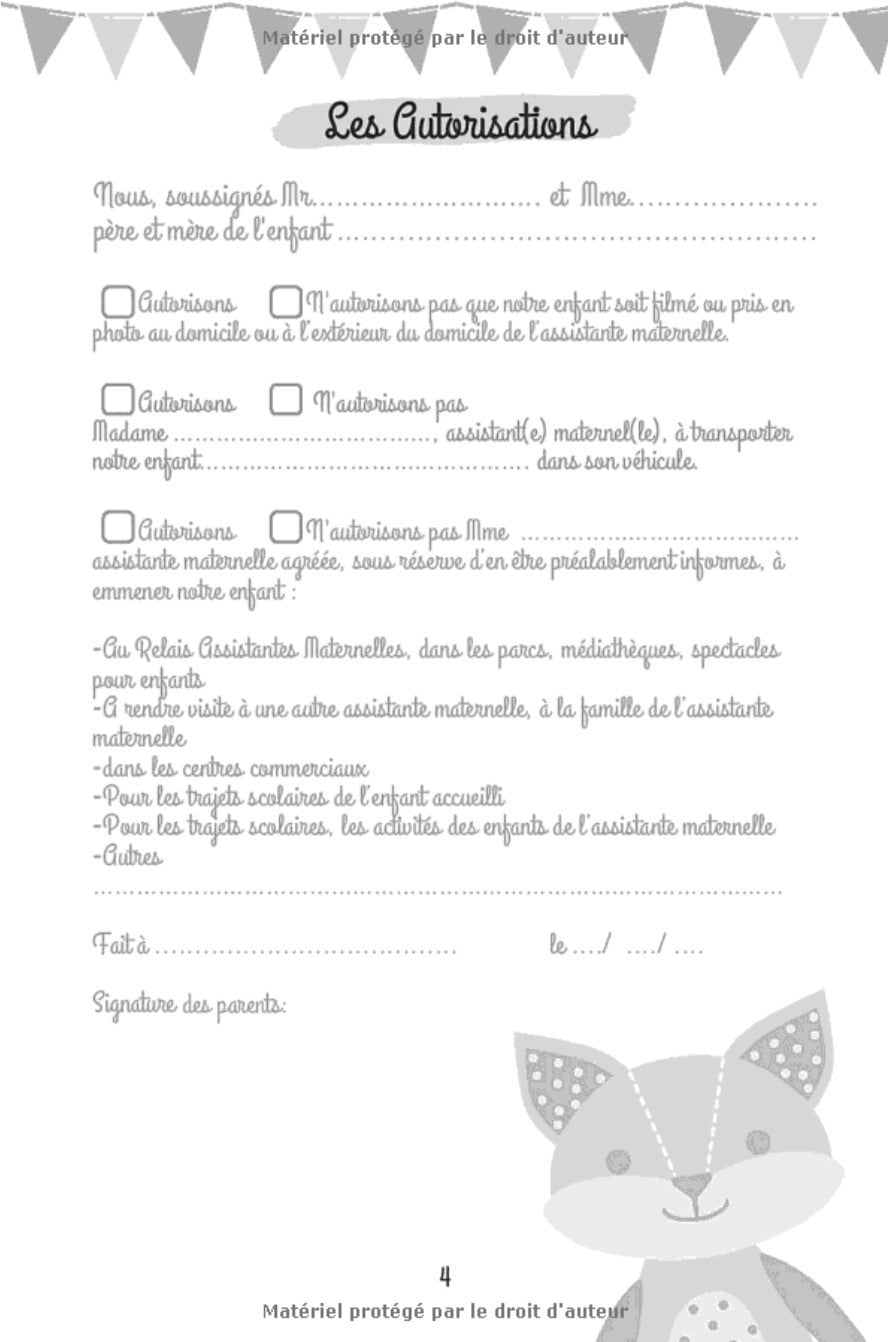 Carnet de liaison Nounou à remplir 300 jours de suivi : Cahier de transmission Assistante maternelle - Parents pour suivre son bébé ou son enfant pendant une année - 170 pages Format 15 x 22 cm