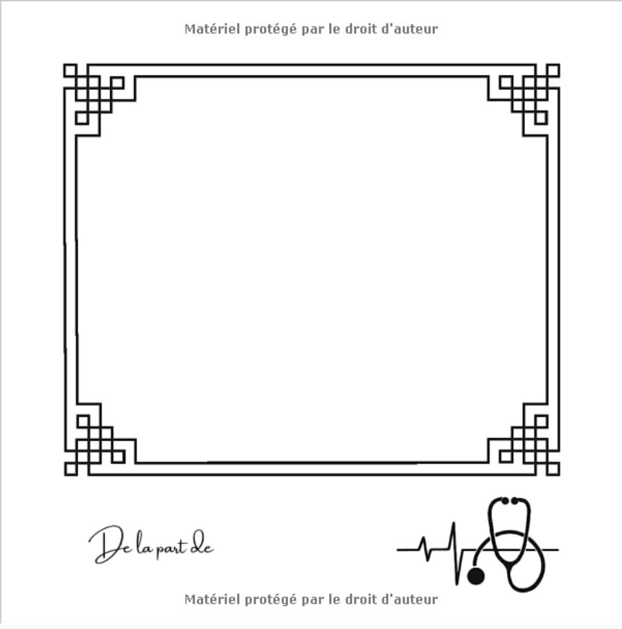 Livre d'or à compléter pour Médecins, nouveaux, jeunes diplômés, Pot de Réussite ou départ à la Retraite | 102 pages Format 21,5 x 21,5 cm