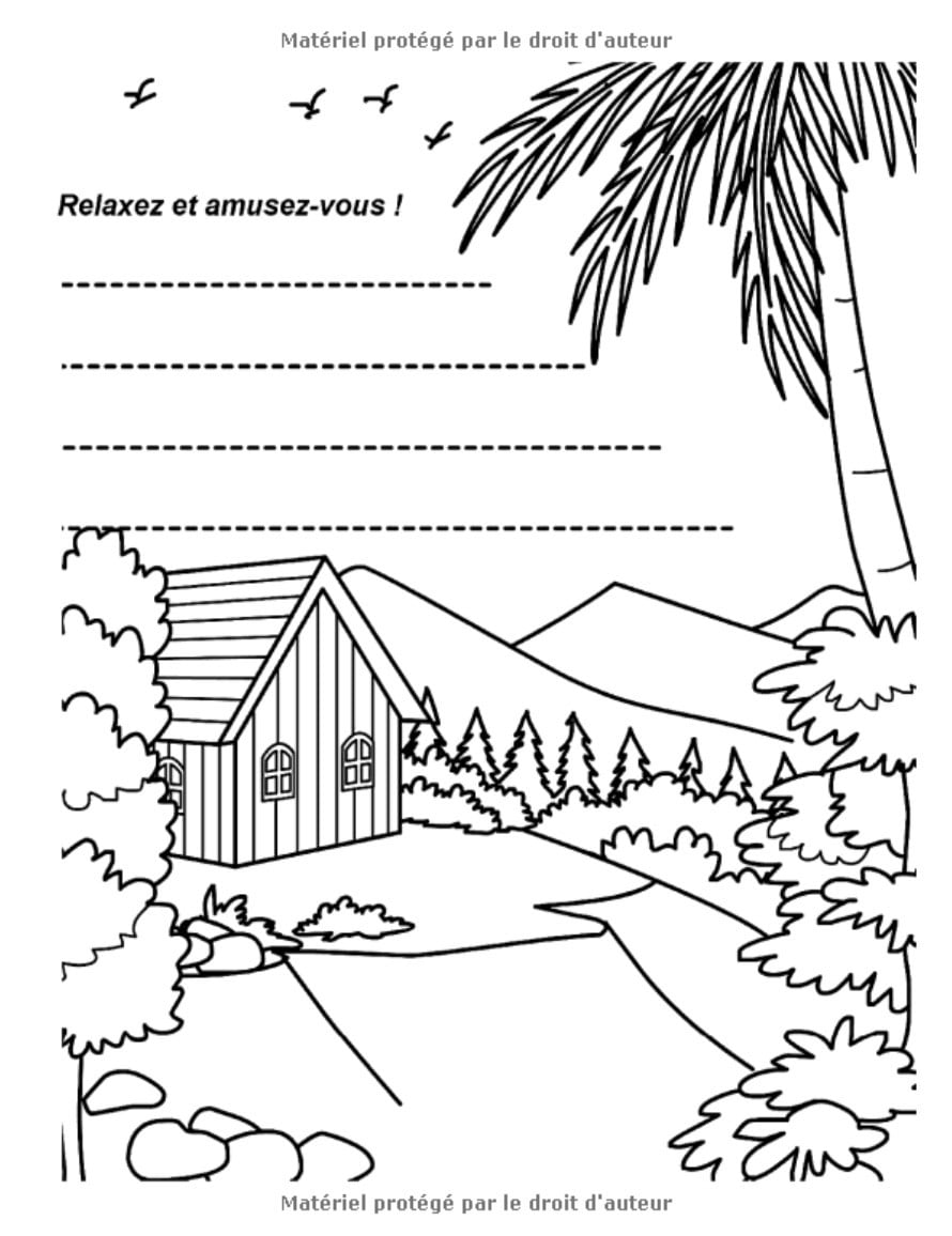 Livre de Coloriage Paysages pour adultes : 25 dessins exclusifs de paysages - 58 pages Format 21,5 x 28 cm
