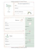 CARNET DE LIAISON NOUNOU/PARENTS - DURÉE 1 AN : Cahier de transmission entre parents et assistante-maternelle - 272 pages Format 21,5 x 28 cm