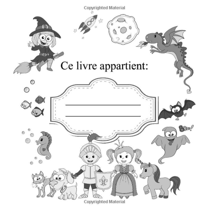 Livre De Coloriage Pour Les Filles Âge 5+ - animaux, licornes, fées, sirènes, princesses, chevaux - 60 pages Format carré 21x21 cm