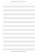 Cahier De Musique: Papier Manuscrit 12 Portées et Seyès (Grands Carreaux) Format A4 108 Pages