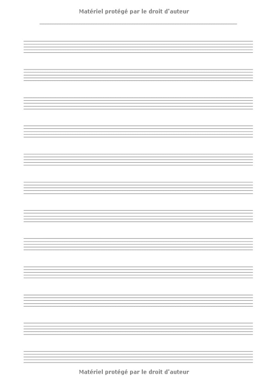 Cahier De Musique: Papier Manuscrit 12 Portées et Seyès (Grands Carreaux) Format A4 108 Pages
