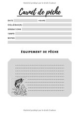 Carnet de pêche à compléter - Idéal pour prendre des notes - Journal de bord - 140 pages Format 18 x 25 cm