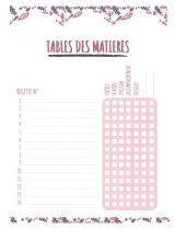 Carnet de recettes a remplir de 117 pages - 55 recettes - 2 pages par recette l Grand Format 21,59 x 27,94 cm
