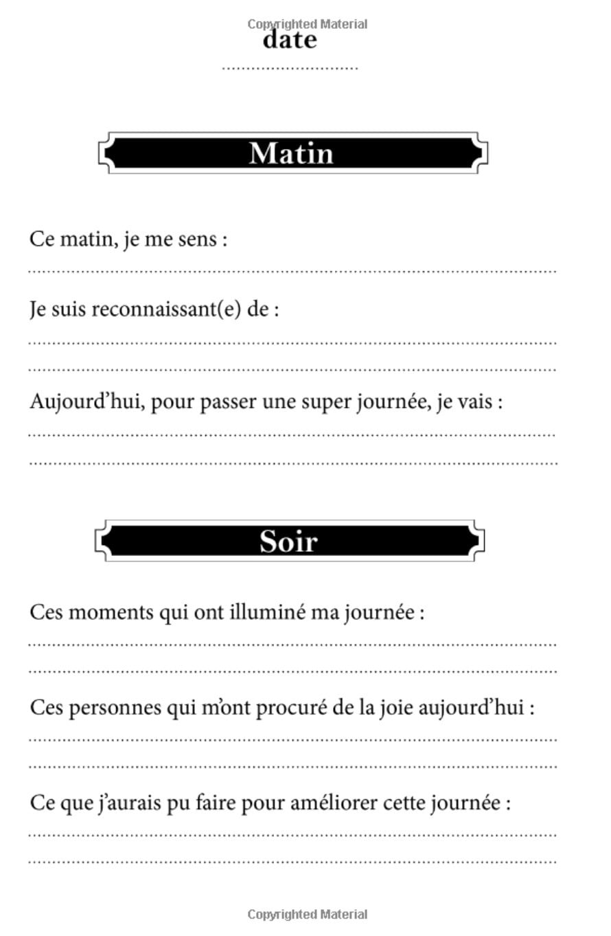 Carnet de gratitude: journal de bien-être & pensée positive - 100 pages Format 13 x 20 cm