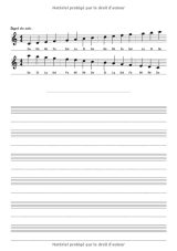 Licorne Cahier de musique : avec portées et annotations pour composition musicale - solfège - partitions - 48 pages - Grand format A4