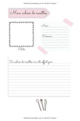 Carnet de recettes à remplir pour enfant - 100 pages Format 15x22cm
