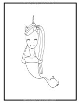 Licorne Livre de coloriage - collection de dessins de licornes magiques pour enfants - Format A4 100 pages