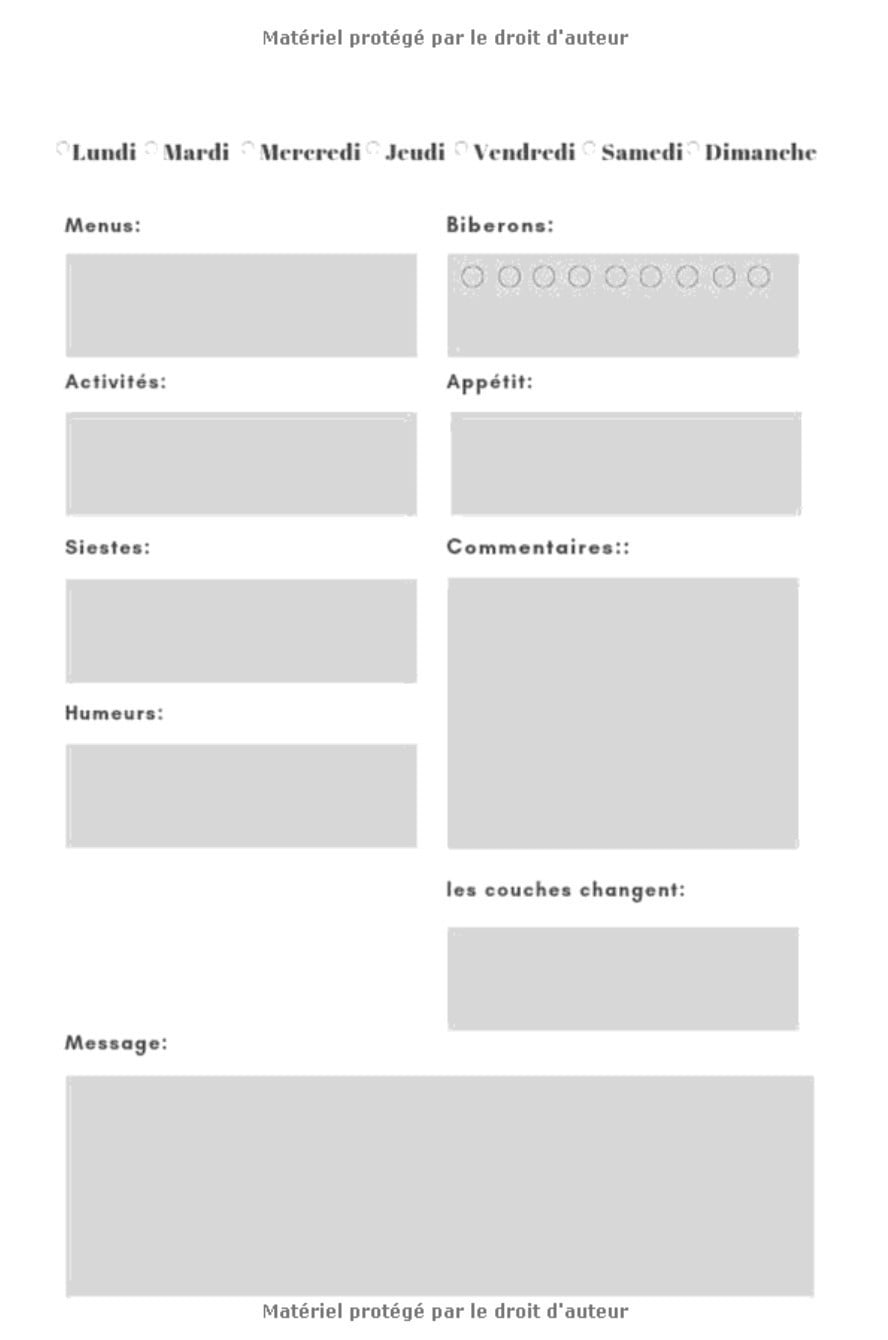 Mon carnet de nounou carnet de liaison: carnet de correspondance I assistante maternelle agenda I agenda bebe nounou - 121 pages Format 15 x 22 cm