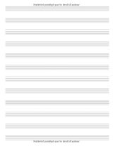 Cahier De Musique : Carnet De Partitions - Grands Carreaux et Portées - 12 Portées par Page - Format A4 - 108 pages