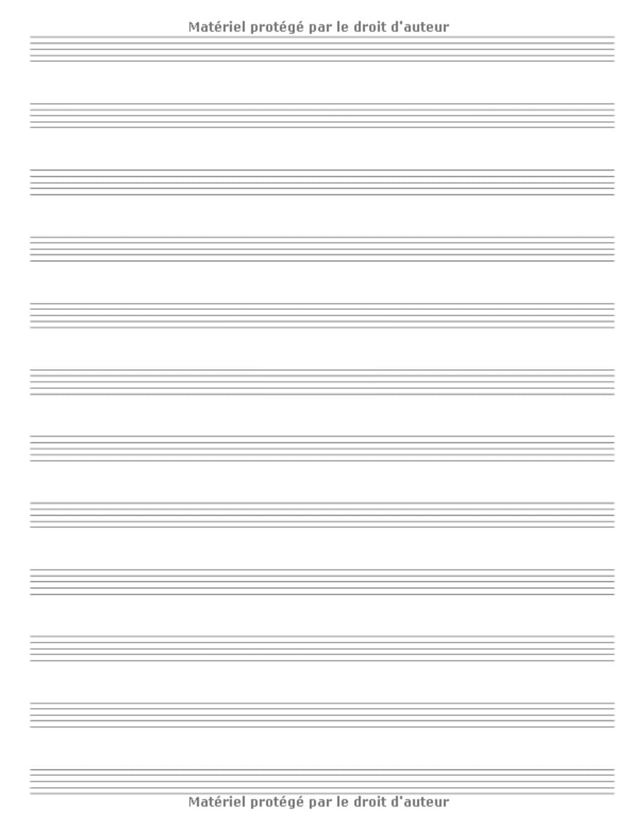 Cahier De Musique : Carnet De Partitions | Grands Carreaux et Portées | 12 Portées par Page | Format A4 | 108 pages