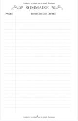 Mon petit carnet de lectures - 200 pages Format 14 x 21 cm