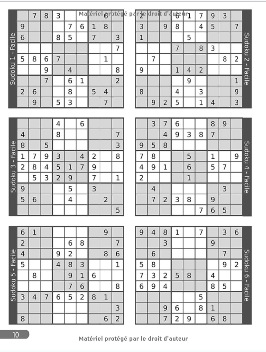 Sudoku adulte maxi format 1000 Puzzles FACILE MOYEN DIFFICILE : Livre Sudoku adulte - 240 faciles | 300 moyens | 460 difficiles - 6 grilles par page - 250 pages Format 21,5 x 28 cm