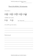 mon carnet de liaison: Le journal de bord du bébé pour faciliter la communication avec la nounou ou la crèche ou d'autres personnes s'occupant de l'enfant I 129 pages Format 15 x 22 cm