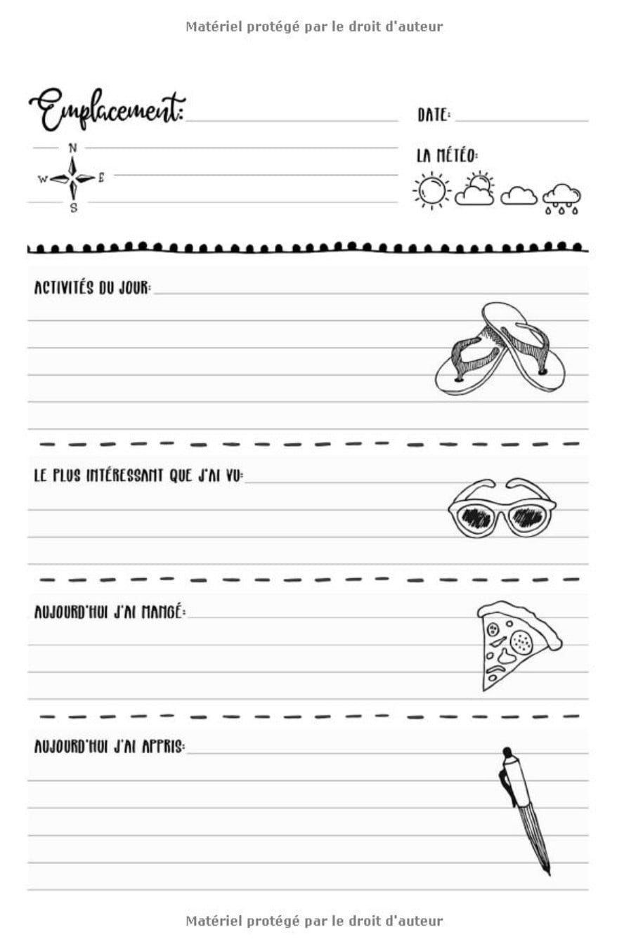 Etats-Unis Carnet de Voyage : Journal de bord avec guide pour enfants - 113 pages - Format 15 x 22 cm