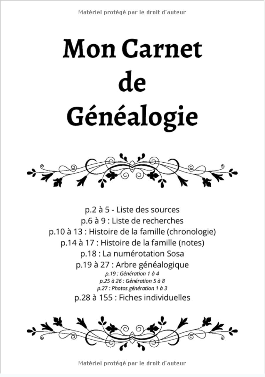Le livre de ma famille - Mon arbre généalogique : Carnet de généalogie à remplir pour retracer l'histoire de sa famille et de ses ancêtres - 155 pages Format A4