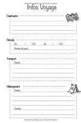 Carnet de Voyage à Remplir - Préparez votre Voyage et notez vos expériences - 100 pages - Format 15x22 cm