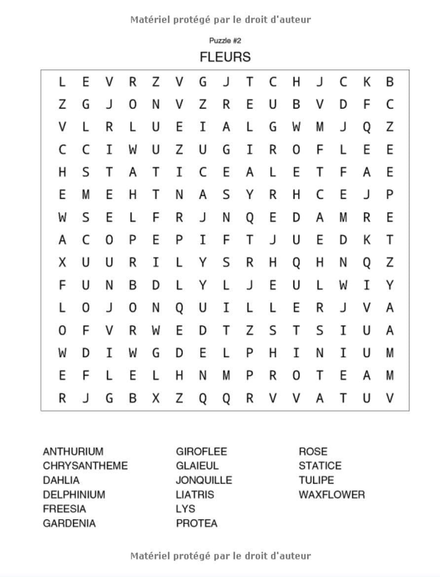 Mots Cachés La Nature : Mots mêlés Adultes Gros Caractères (avec Solutions) - Grand format (51 pages, 21,59 x 27,94 cm)