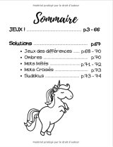 Livre de Jeux XXL Spécial Licorne - De 4 à 8 ans - Coloriages, Labyrinthes, Jeux des Différences & plus - 74 pages - Format A4
