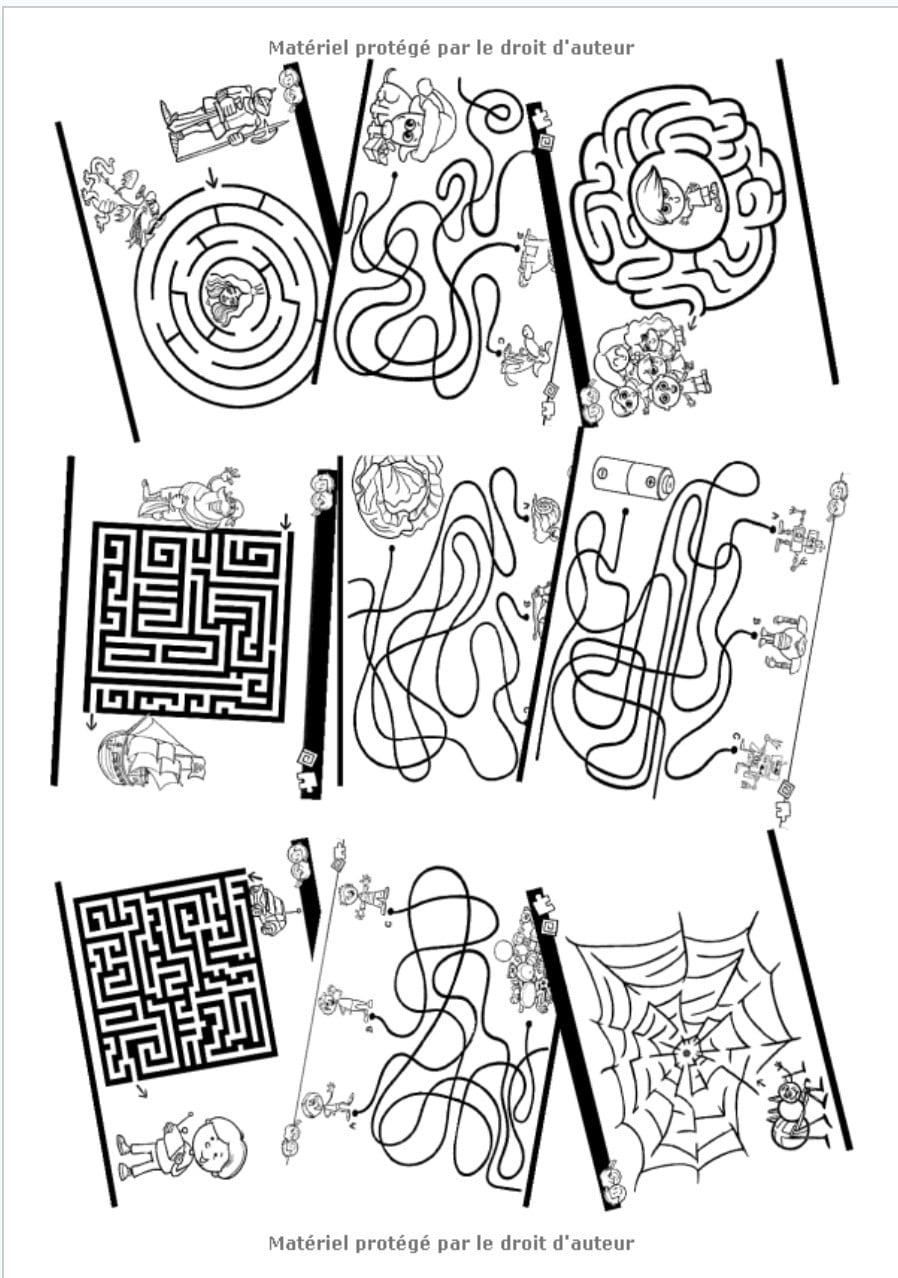 Labyrinthes enfants : Cahier d'activités pour les enfants dès 4 ans - 87 page Format A4