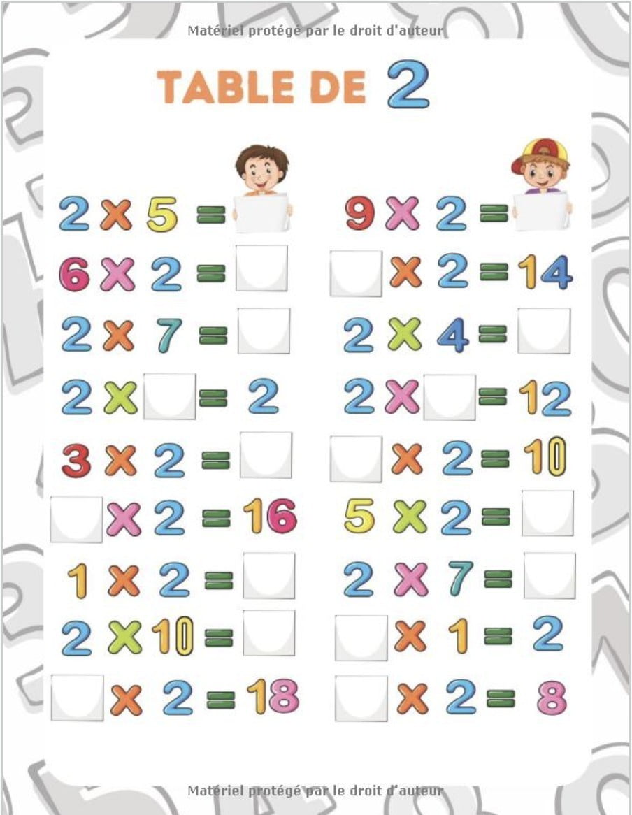MON CAHIER DE CALCUL Multiplications Divisions CE2 CM1 CM2 : 100 pages de jeux et d'exercices de calcul mental - Format A4