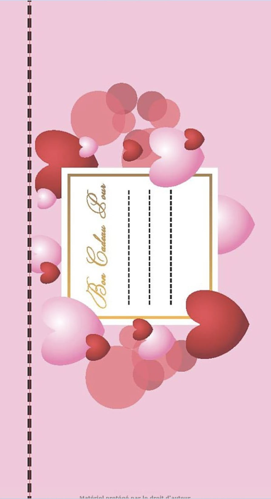 le chéquier des amoureux : chéquier / carnet de bons cadeau à remplir qui feront plaisir à madame, cadeau parfait à offrir - 40 pages format 10 x 20 cm