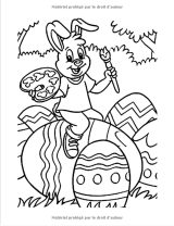 Livre coloriage Pâques - 62 pages de coloriage - A partir de 4 ans - Format A4