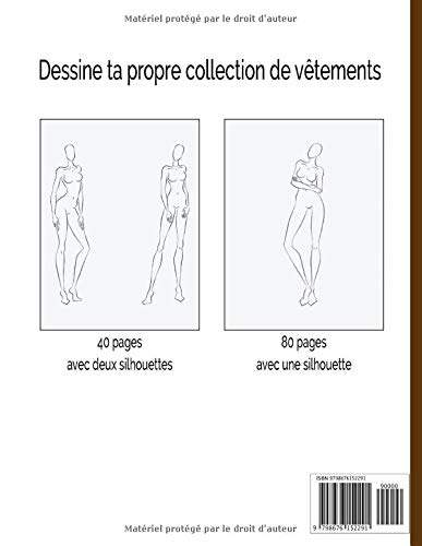 Carnet de croquis pour Styliste : Cahier de dessin pour stylistes et jeunes créateurs de mode - 126 pages Format a4