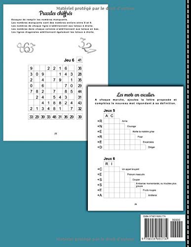 Cahier d’activités séniors : 99 jeux pour stimuler la mémoire. Sudoku, mots mêlés, mots croisés, labyrinthe - 106 pages Grand Format A4