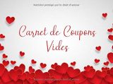 Carnet de coupons vides : Bon Pour à remplir soi-même - 20 Tickets en couleur - 40 pages format 20x15 cm