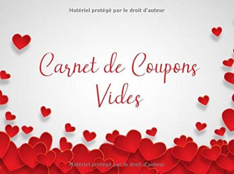 Carnet de coupons vides : Bon Pour à remplir soi-même - 20 Tickets en couleur - 40 pages format 20 x 15 cm