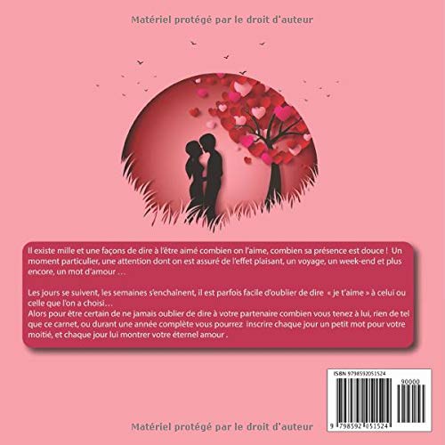 Livre à Compléter Chaque Jours Avec Son ou Sa Chéri(e) | Un Cadeau Unique, Original Et Personnel - 95 pages Format 21,5 x 21,5 cm