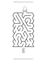 Labyrinthe Jeu de Pâques pour enfant 3 4 5 ans - 78 pages Format A4