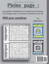Mots Mêlés Adultes Gros Caractères 200 Grilles 4000 Mots Avec Solutions Grand Format A4 - 112 pages