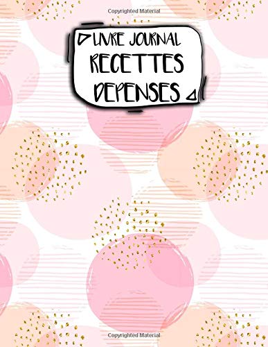 Livre Journal Recettes Dépenses : Format A4 - 106 pages