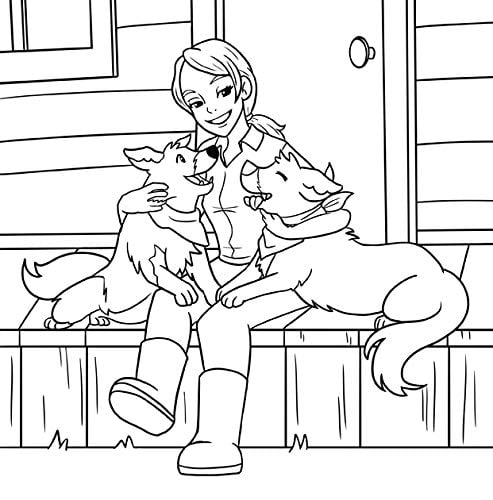Animaux de la ferme livre de coloriage : Pour les enfants de 4 à 8 ans - 64 pages Format 21,5 x 21,5 cm