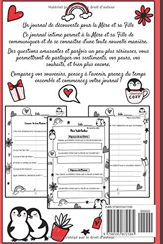Journal intime Mère Fille : Journal de la mère et de sa Fille pour les adolescentes, journal secret - 117 Pages format 15 x 22 cm