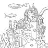 Sirène livre de coloriage Pour les enfants de 4 à 8 ans, 9-12 ans - 64 pages Format 21,5 x 21,5 cm