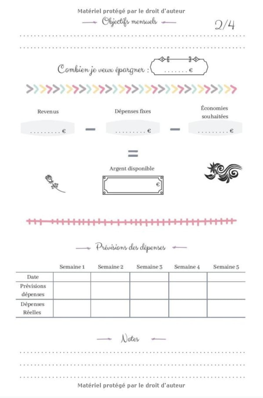 Kakeibo Agenda de Compte : Carnet pour optimiser son budget mensuel - Format 15.24 x 22.86 cm (51 pages)