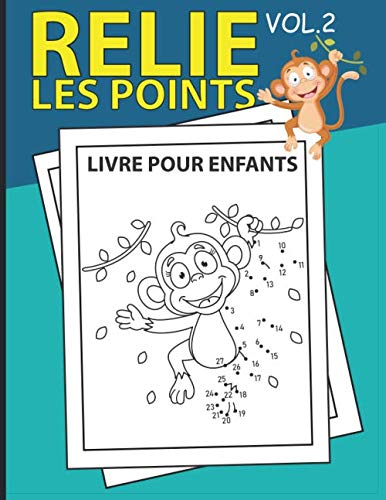 Relie les points livre pour enfants 4-8 ans : Livre de jeux / activités de point à point stimulants - 75 pages format A4