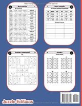 Grand Cahier d'Activités Seniors : 67 jeux différents : mots mêlés, mots croisés, mots coupés, kakuro, labyrinthe, squaro, sudoku samouraï, mots en escalier - 75 pages Format A4