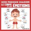 Livre éducatif corps et émotions pour enfants à partir de 1 an - 30 pages - Format 18x18 cm